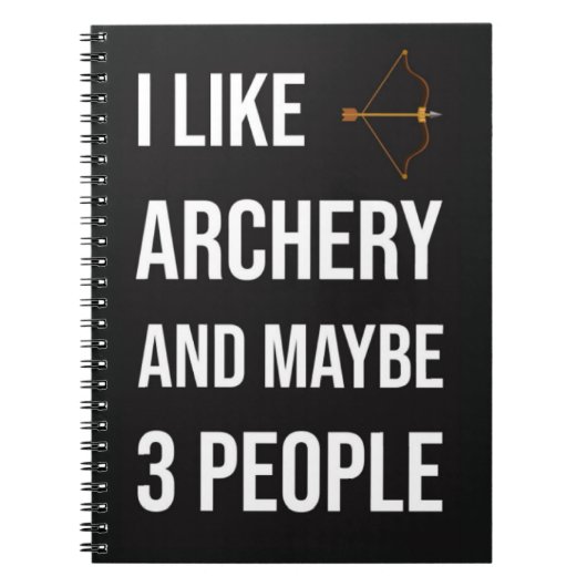 Funny Archery Hunting Gifts Hunter Bow And Arrow Notitieboek (Voorkant)