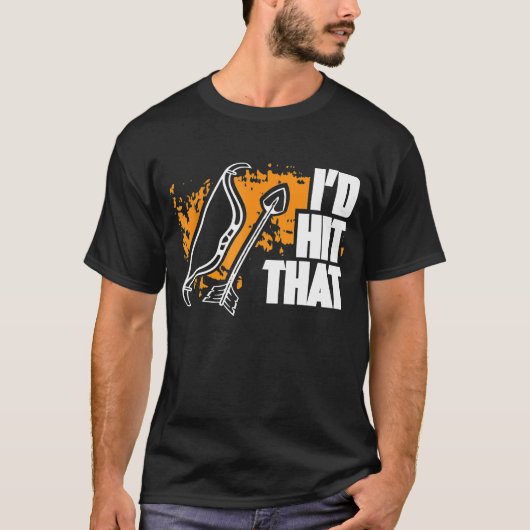 Funny Archery-ID dat lachen Arrow Bow T-shirt (Voorkant)