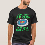 Funny Archery print Archer die ene pijl T-shirt (Voorkant)