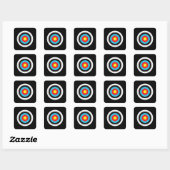 Funny Archery Target Vierkante Sticker (Vel)