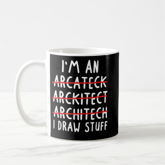 Funny Architect Art Mannen Women Future Architectu Koffiemok (Links)