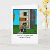 Funny Architect Humor Wenskaart Kaart (Gele Bloem)
