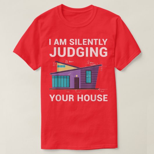 Funny Architect Kunst voor toekomstige architectuu T-shirt (Design voorkant)