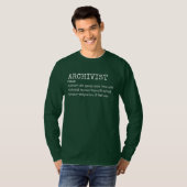 Funny Archivist – Definitie Shirt met lange mouwen (Voorkant volledig)