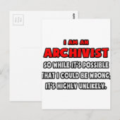 Funny Archivist ... Zeer onwaarschijnlijk Briefkaart (Voorkant / Achterkant)