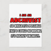 Funny Archivist ... Zeer onwaarschijnlijk Briefkaart (Voorkant)