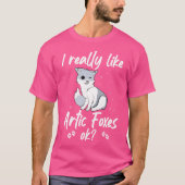 Funny Arctic Fox Polar Fox T-shirt (Voorkant)