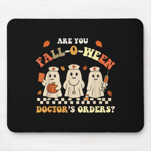 Funny Are You Fall O Ween Doctor's Fall Halloween Muismat (Voorkant)