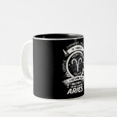 Funny Aries Zodiac Sign Two-Tone Coffee Mok (Voorkant links)