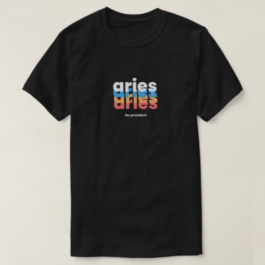 Funny Aries Zodiac T-shirt (Design voorkant)