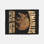 Funny Armadillo Animal Armadillos Are Just Tactica Fleece Deken (Voorkant (Horizontaal))