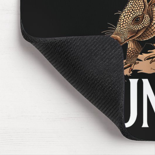 Funny Armadillo Animal Legendary Armadillo Hunter Muismat (Hoek)