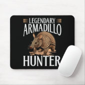 Funny Armadillo Animal Legendary Armadillo Hunter  Muismat (Met muis)