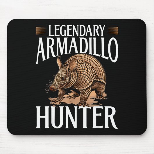 Funny Armadillo Animal Legendary Armadillo Hunter  Muismat (Voorkant)