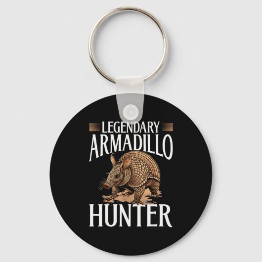 Funny Armadillo Animal Legendary Armadillo Hunter  Sleutelhanger (Voorkant)