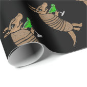 Funny Armadillo Drink Margarita Art Cadeaupapier (Rol Hoek)