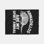 Funny Armadillo Gift Mannen Vrouwen Armadillo Cute Fleece Deken (Voorkant (Horizontaal))
