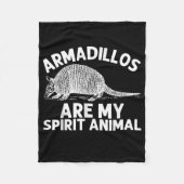 Funny Armadillo Gift Mannen Vrouwen Armadillo Cute Fleece Deken (Voorkant)