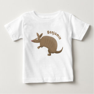 Funny armadillo happy cartoon illustratie