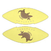 Funny armadillo happy cartoon illustratie american football (Panelen)