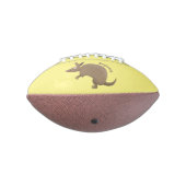Funny armadillo happy cartoon illustratie american football (Gedraaid 270)