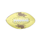 Funny armadillo happy cartoon illustratie american football (Voorkant)