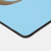 Funny armadillo happy cartoon illustratie bureaumat (Hoek)