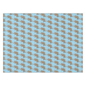 Funny armadillo happy cartoon illustratie tafelkleed (Voorkant (Horizontaal))