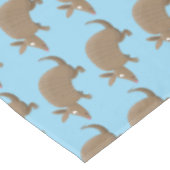 Funny armadillo happy cartoon illustratie tafelkleed (Gekanteld)