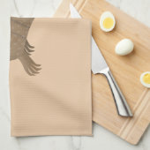 Funny armadillo happy cartoon illustratie theedoek (Quarter Fold)