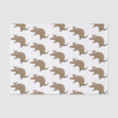 Funny armadillo happy cartoon illustratie tissuepapier (Voorkant)