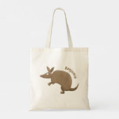 Funny armadillo happy cartoon illustratie tote bag (Achterkant)