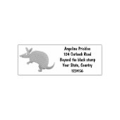 Funny armadillo happy cartoon illustratie zelfinktende stempel (Design)