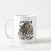 Funny Armadillo Speedbbulten van Mudge Studios Koffiemok (Links)