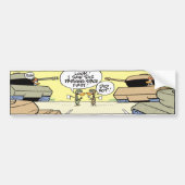 Funny Army Tank Cartoon Bumpersticker (Voorkant)