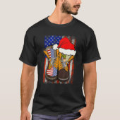 Funny Army Veterans schetst kerstfeestjes T-shirt (Voorkant)