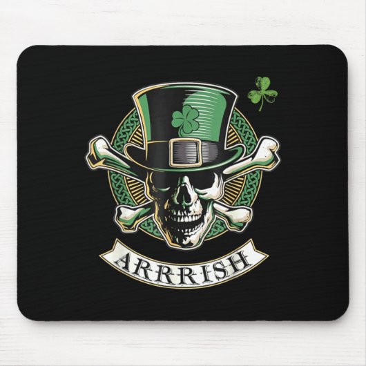 Funny Arrish Irish Rate St Patricks Day Rate Men G Muismat (Voorkant)
