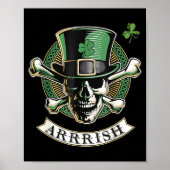 Funny Arrish Irish Rate St Patricks Day Rate Men G Poster (Voorkant)