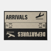 Funny Arrivals and Departures Doormat, Plane Mat (Voorkant)