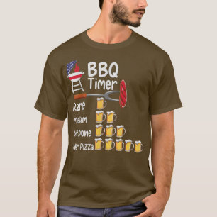 Funny art BBQ Timer Grilling barbecue grilling T-S T-shirt