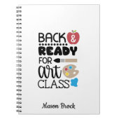 Funny art class-school gepersonaliseerd cadeau-Not Notitieboek (Voorkant)