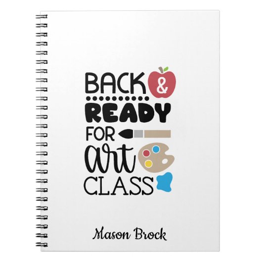 Funny art class-school gepersonaliseerd cadeau-Not Notitieboek (Voorkant)
