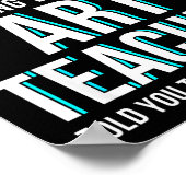 Funny Art Teacher Shirt - If At First You Don't Su Poster (Hoek)