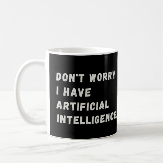 Funny Artificial Intelligence AI Humor Koffiemok (Links)
