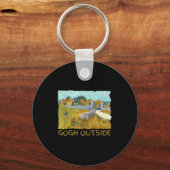 Funny Artist Gogh Outside Starry Night Insrational Sleutelhanger (Voorkant)