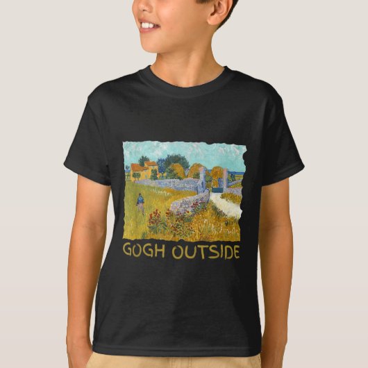 Funny Artist Gogh Outside Starry Night Insrational T-shirt (Voorkant)