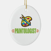 Funny Artist Keramisch Ornament (Rechts)