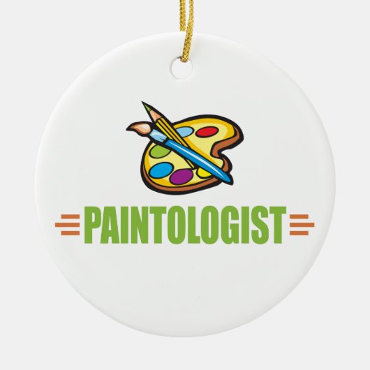 Funny Artist Keramisch Ornament (Voorkant)