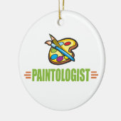 Funny Artist Keramisch Ornament (Links)