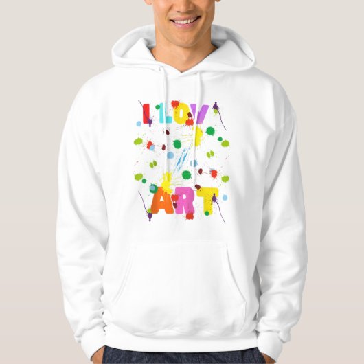 Funny Artist Kunstleraar Raglan Hoodie (Voorkant)